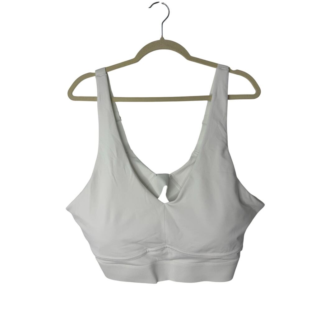 Fabletics All Day Every Day Bra White 2X Supportive Lounge Active Athleisure